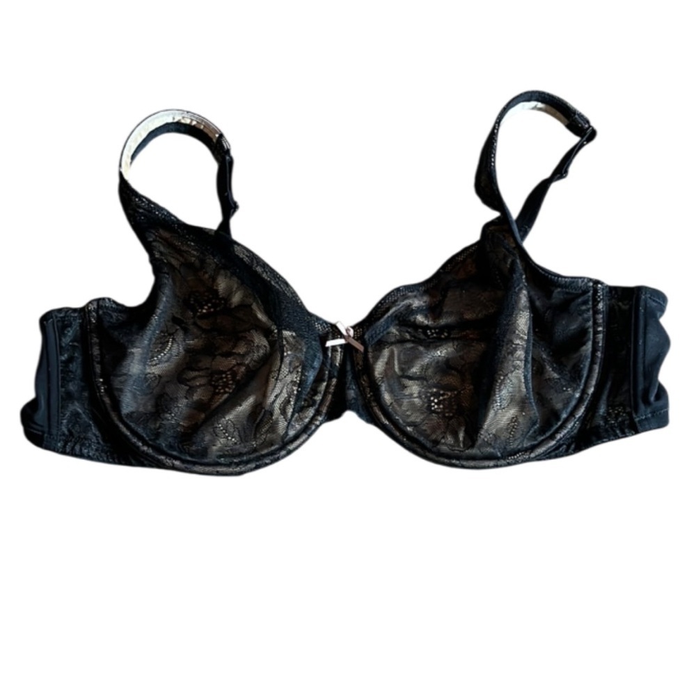 Cacique Unlined Full Coverage Black Bra - 42DD